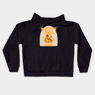 Happiness is a slice of pizza Kids Hoodie